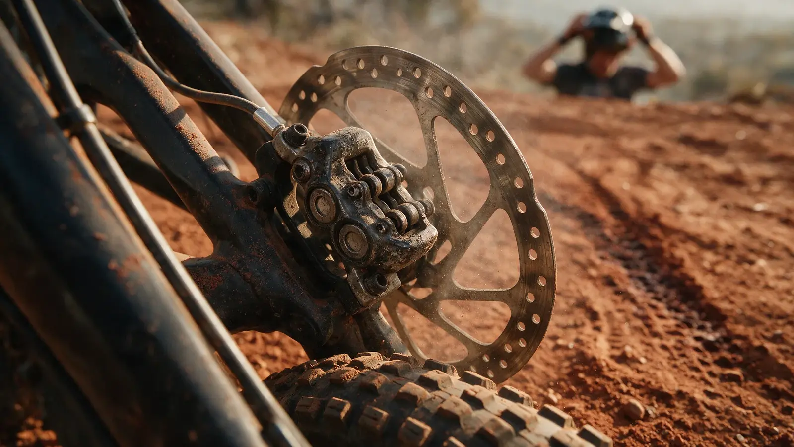 Freio de bike parece todo igual, o que separa um do outro é o calor