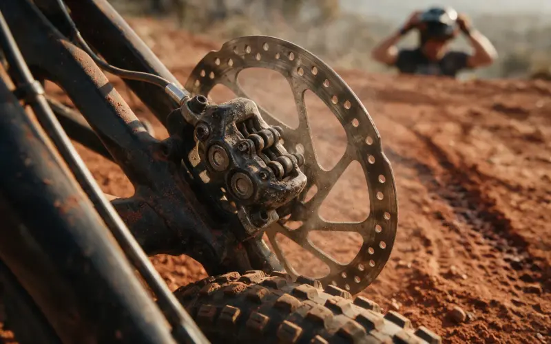 Freio de bike parece todo igual, o que separa um do outro é o calor