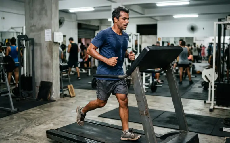 Esteira não é corrida de mentira, mas ela cobra o pedágio em outro lugar