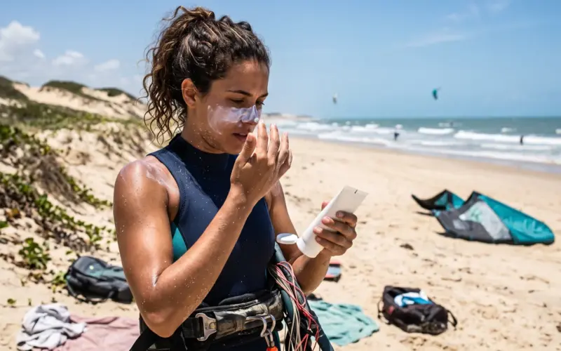 Sal, sol e vento: por que o seu lábio racha no mar e o que fazer antes de entrar