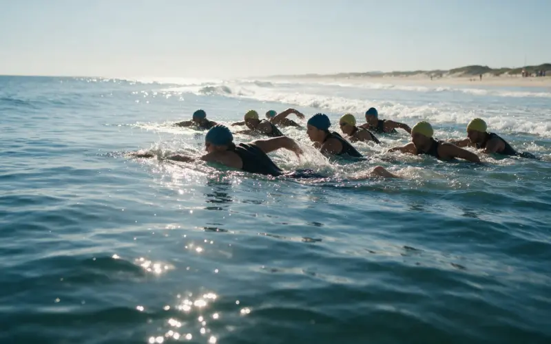 Vácuo na natação: a única parte do triathlon em que pegar carona é regra