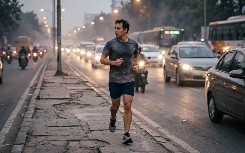 Correr na rua não é igual em todo lugar: o que muda no ar, no trânsito e no plano B