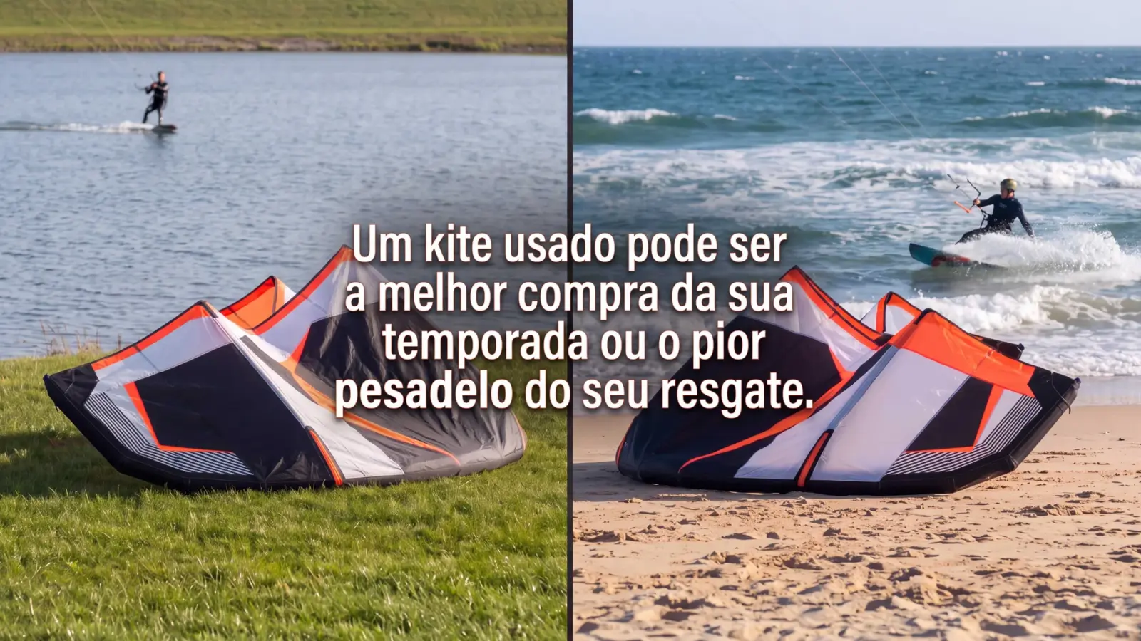 Um kite usado pode ser a melhor compra da sua temporada ou o pior pesadelo do seu resgate