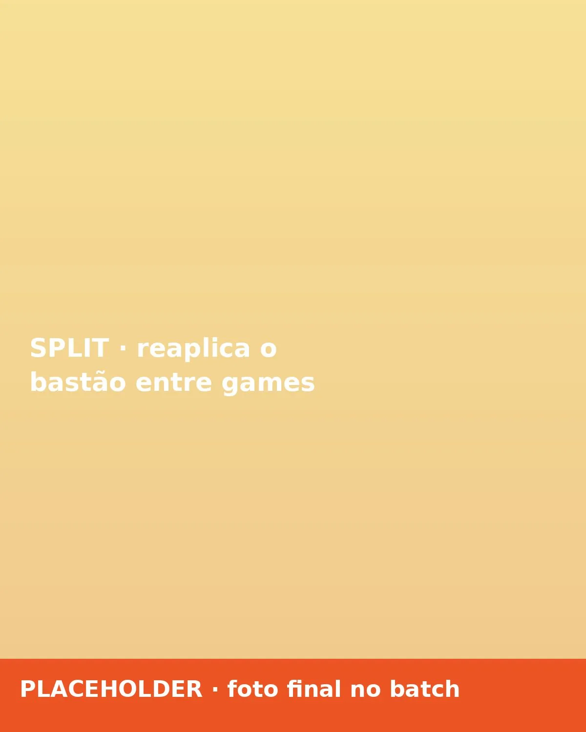 Jogador reaplicando o bastão numa pausa entre games
